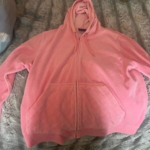 Pink Zip up Hoodie